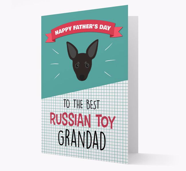 'Best {breedCommonName} Grandad' Card with {breedFullName} Icon