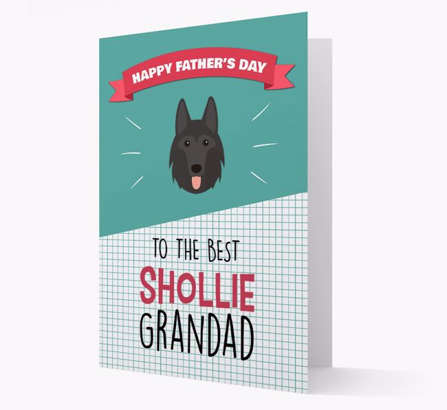 'Best {breedCommonName} Grandad' Card with {breedFullName} Icon