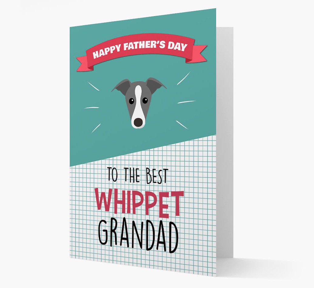 'Best Grandad' - Personalised {breedFullName} Card Front