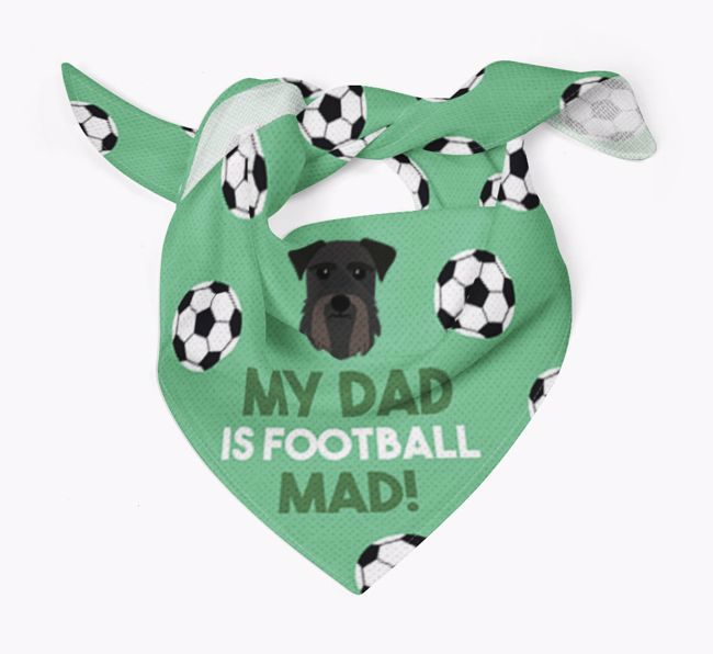 My Dad Is Football Mad : Bandana with {breedFullName} Icon