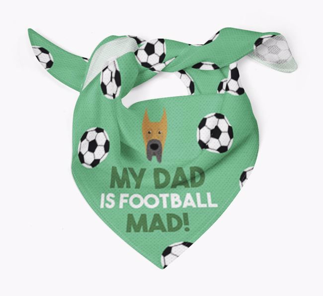 My Dad Is Football Mad : Bandana with {breedFullName} Icon