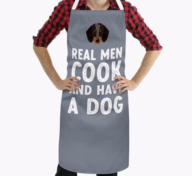 Real Men Cook and Have a Dog: Personalised {breedFullName} Apron