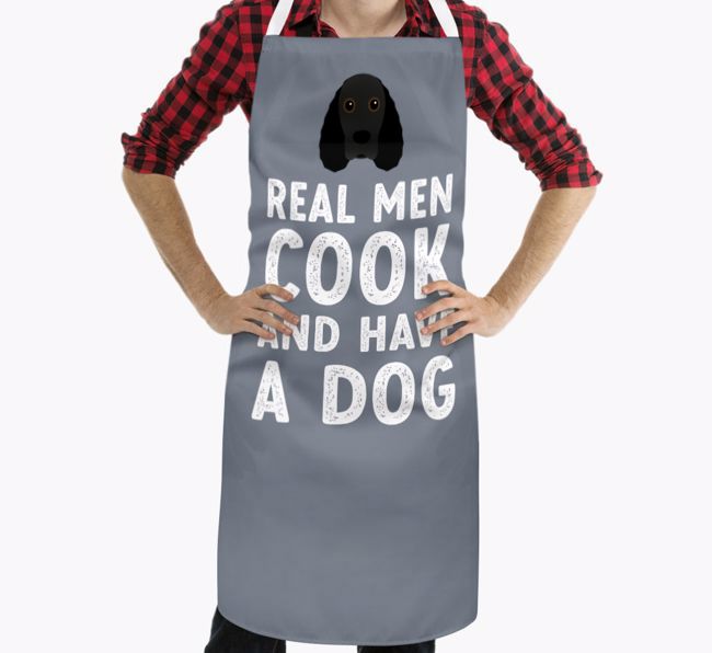 Real Men Cook and Have a Dog: Personalised {breedFullName} Apron