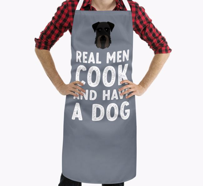 Real Men Cook and Have a Dog: Personalized {breedFullName} Apron