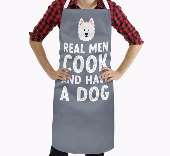 Real Men Cook and Have a Dog: Personalized {breedFullName} Apron