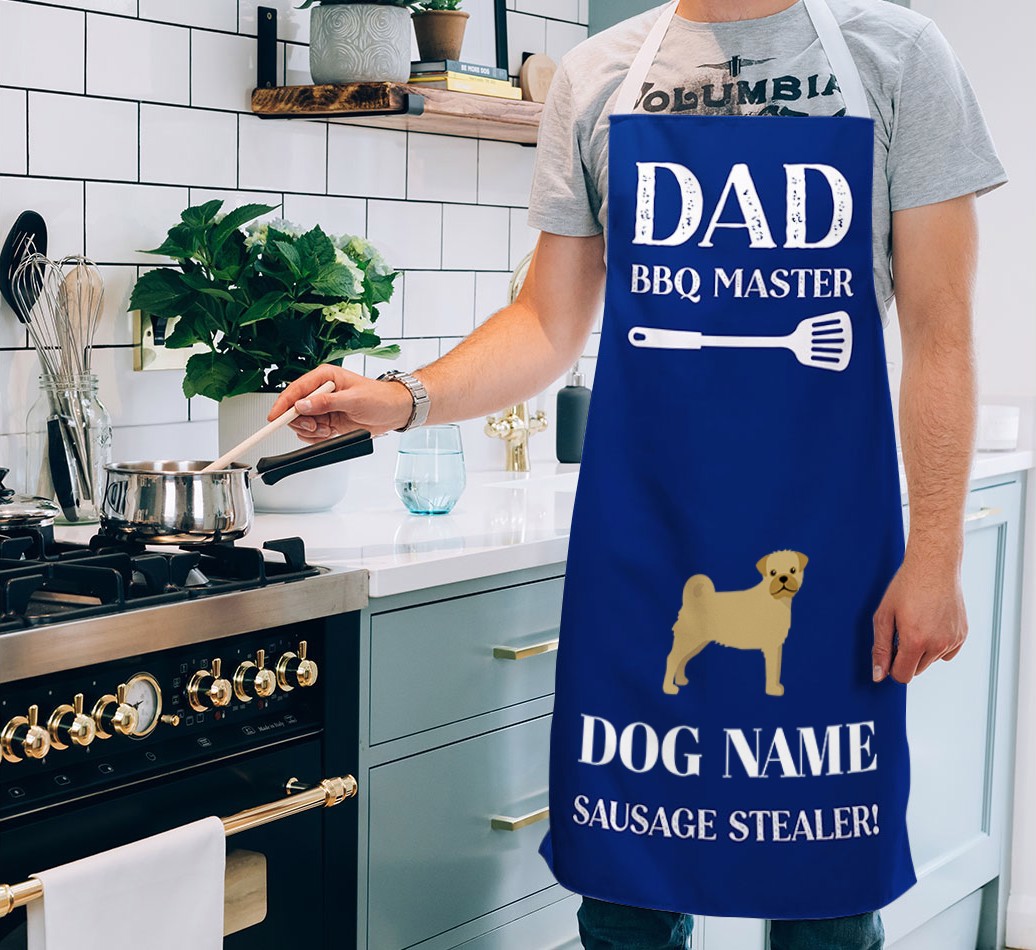 'Master of the Barbecue' - Personalised {breedFullName} Apron