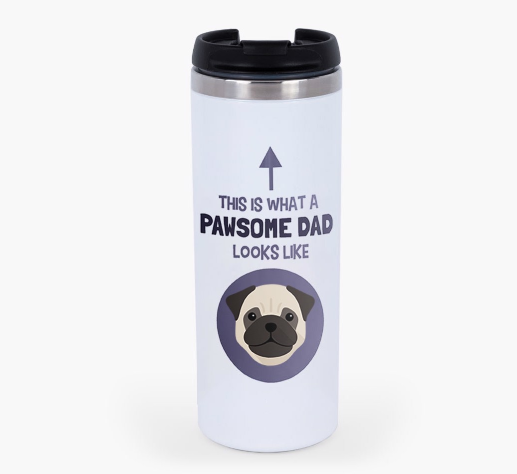 'Pawsome Dad' - Personalised Travel Mug