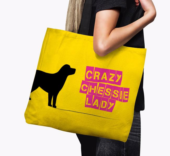 Crazy {breedShortName} Lady: Personalised Canvas Bag
