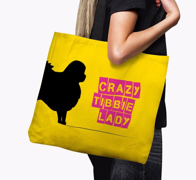 Crazy {breedShortName} Lady: Personalized Canvas Bag