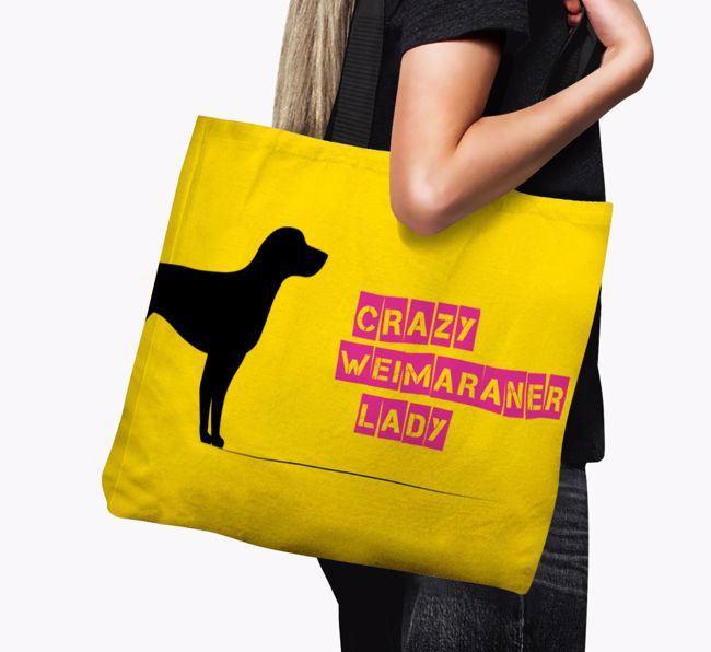 Crazy {breedShortName} Lady: Personalized Canvas Bag