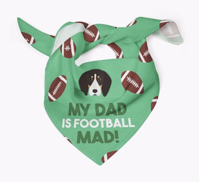 My Dad Is Football Mad : Bandana with {breedFullName} Icon