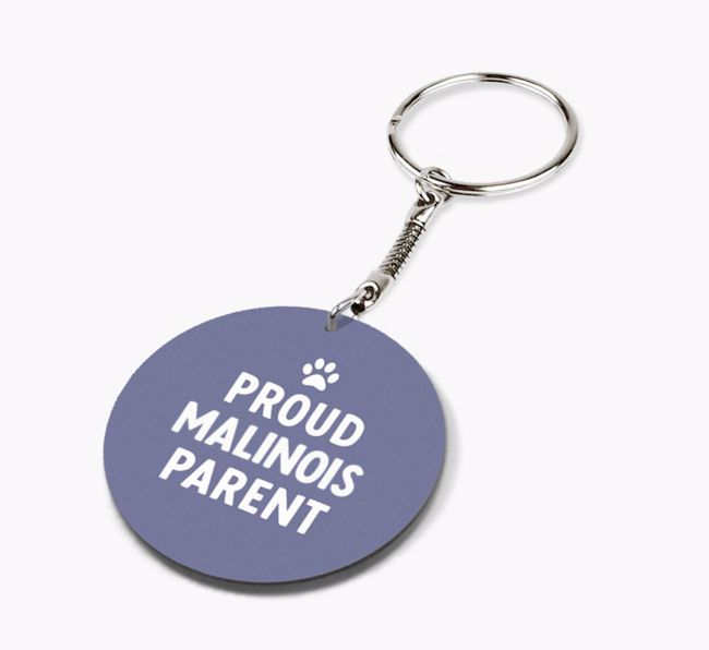 Proud Parent: Personalized {breedFullName} Double-Sided Keyring