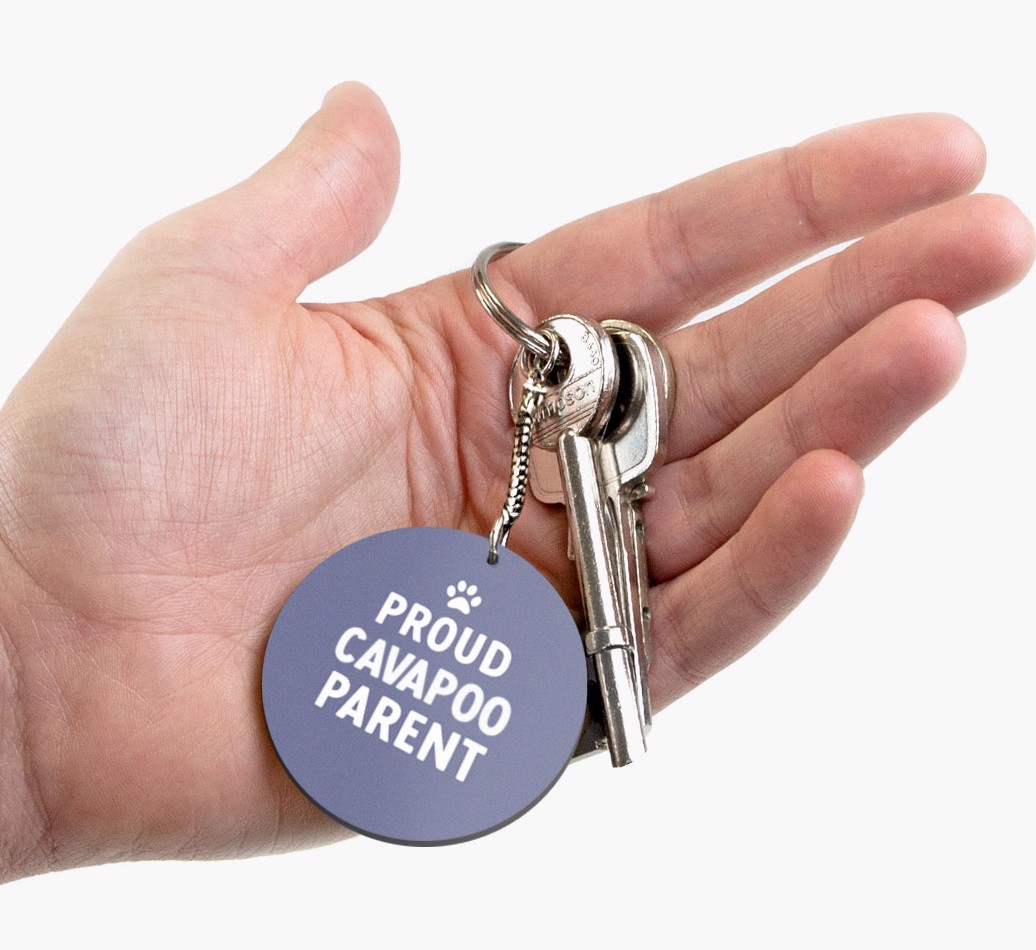 Proud Parent: Personalized {breedFullName} Double-Sided Keyring