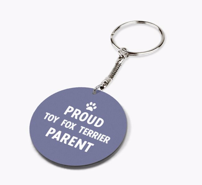 Proud Parent: Personalised {breedFullName} Double-Sided Keyring