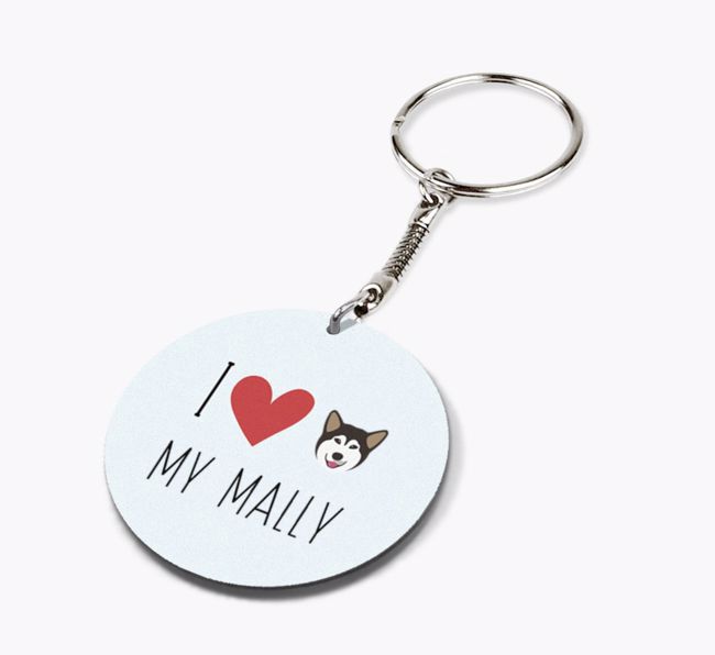 I Love My: Personalised Double-sided {breedFullName} Keyring