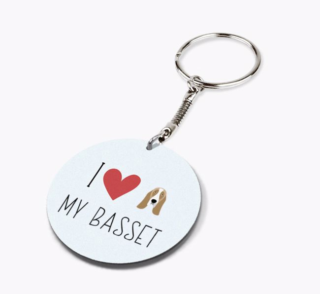 I Love My: Personalised Double-sided {breedFullName} Keyring