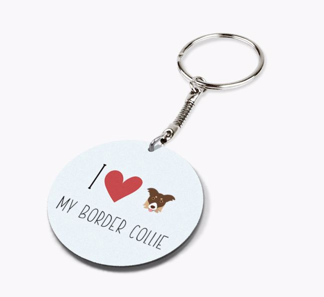 I Love My: Personalized Double-sided {breedFullName} Keyring