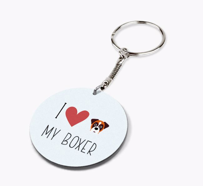 I Love My: Personalized Double-sided {breedFullName} Keyring