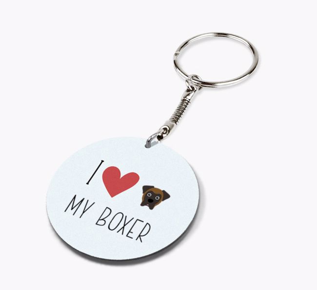 I Love My: Personalised Double-sided {breedFullName} Keyring