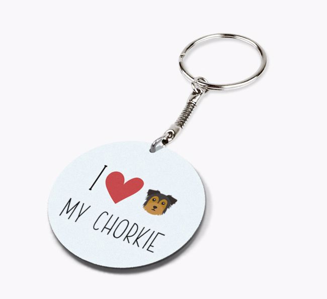 I Love My: Personalised Double-sided {breedFullName} Keyring