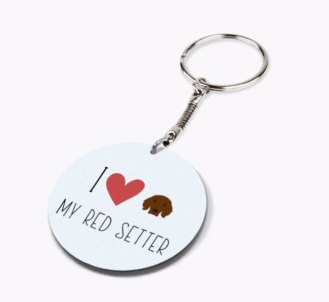 I Love My: Personalized Double-sided {breedFullName} Keyring