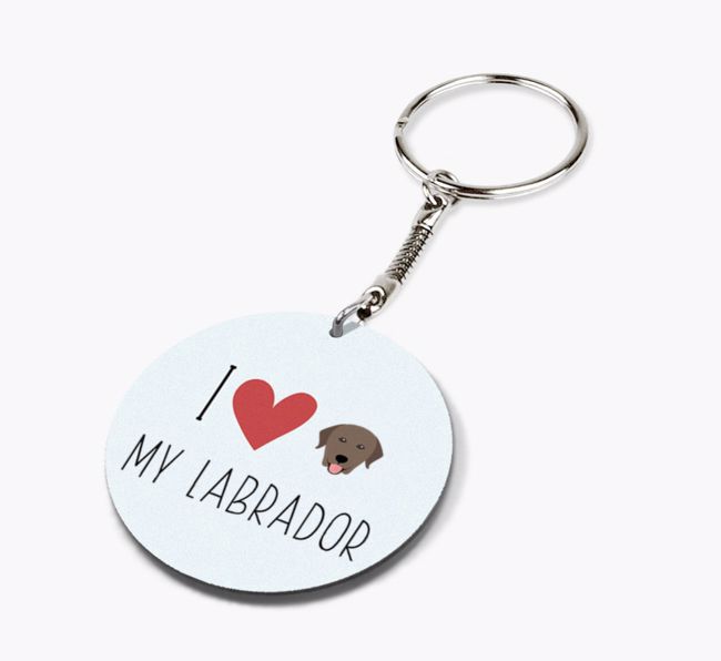 I Love My: Personalised Double-sided {breedFullName} Keyring