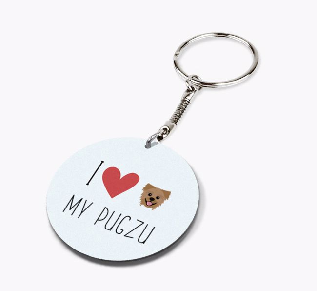 I Love My: Personalised Double-sided {breedFullName} Keyring