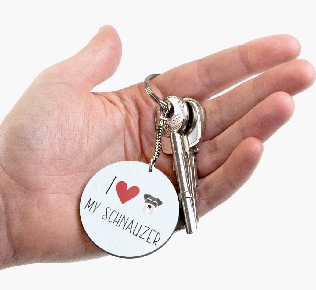 I Love My: Personalized Double-Sided {breedFullName} Keyring