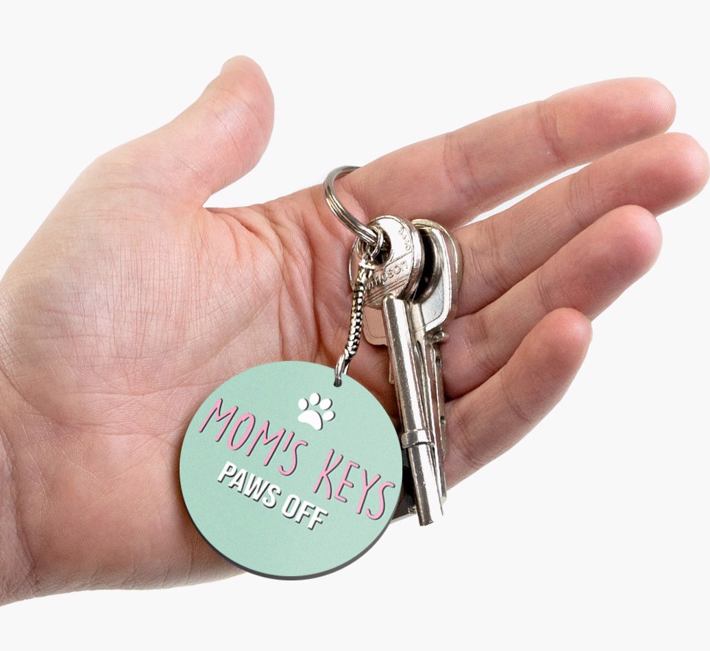 Mom's Keys: Personalized Double-Sided Keyring