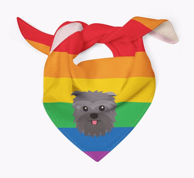 Colorful Rainbow Bandana with {breedFullName} Icon