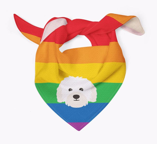 Colorful Rainbow Bandana with {breedFullName} Icon