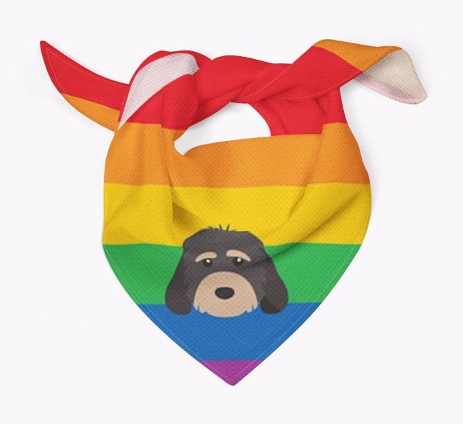 Colourful Rainbow Bandana with {breedFullName} Icon