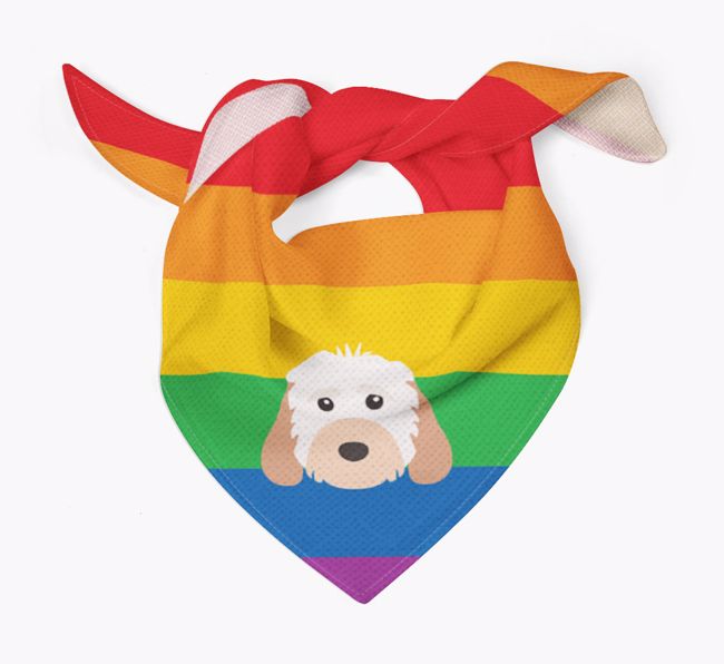 Colourful Rainbow Bandana with {breedFullName} Icon