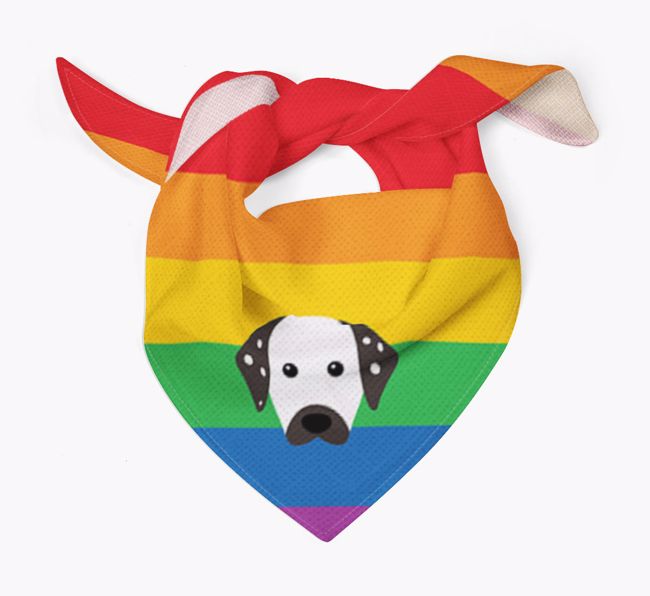 Colourful Rainbow Bandana with {breedFullName} Icon