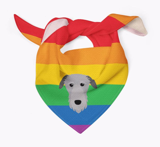 Colorful Rainbow Bandana with {breedFullName} Icon