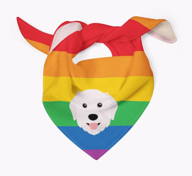 Colourful Rainbow Bandana with {breedFullName} Icon