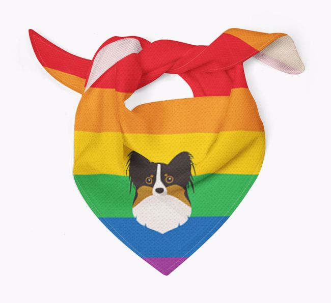 Colorful Rainbow Bandana with {breedFullName} Icon