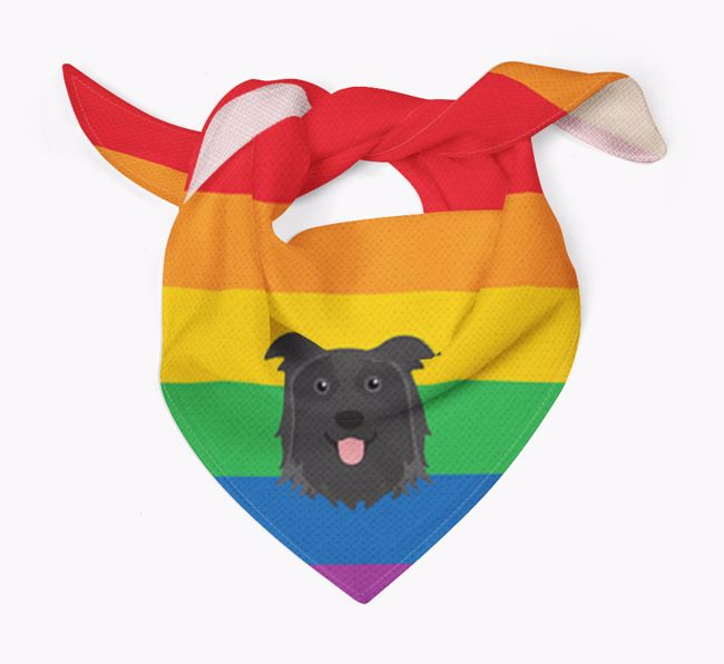 Colorful Rainbow Bandana with {breedFullName} Icon