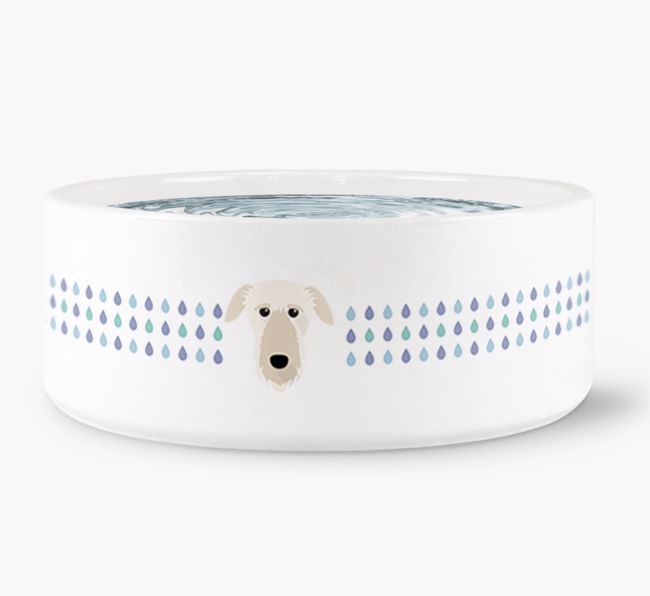 Droplets Water Bowl with {breedFullName} Icon
