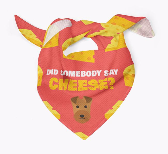 Did Somebody Say Cheese? : Personalised {breedFullName} Bandana