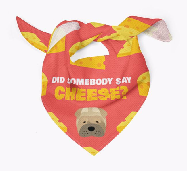 Did Somebody Say Cheese? : Personalized {breedFullName} Bandana