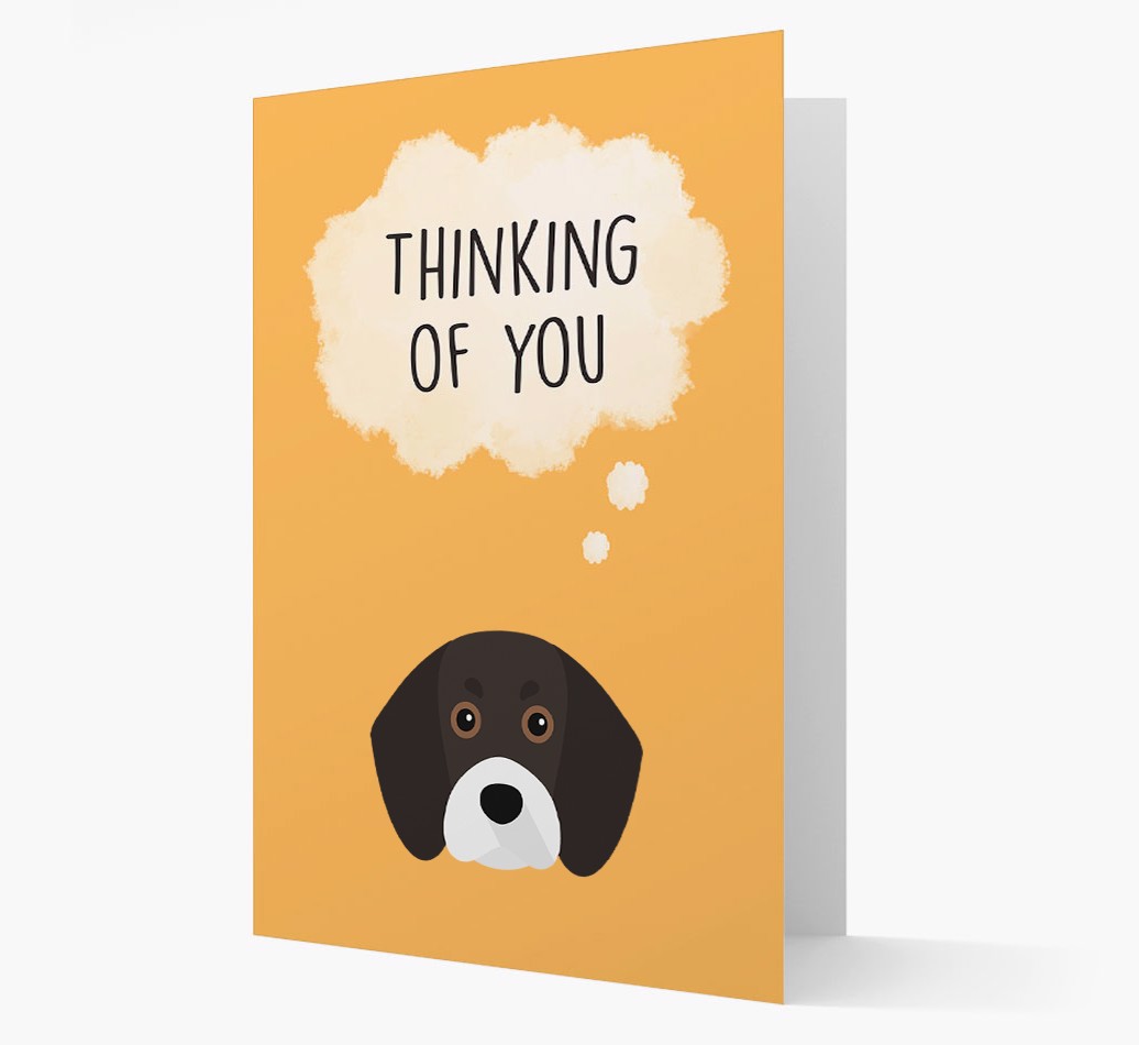 'Thinking of You' - Personalized {breedFullName} Card Front