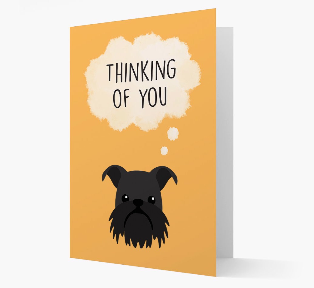 'Thinking of You' - Personalised {breedFullName} Card Front