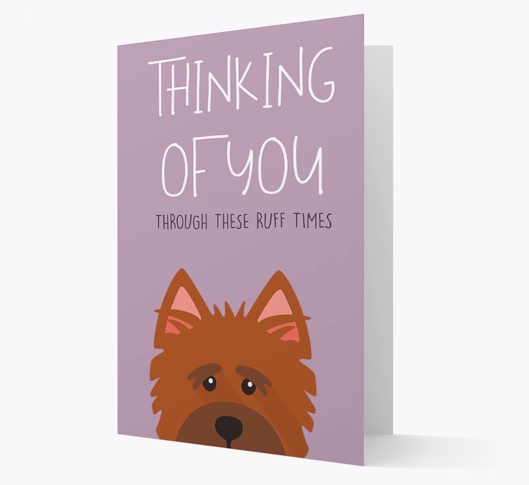 'Thinking Of You' - Personalised {breedFullName} Card Front