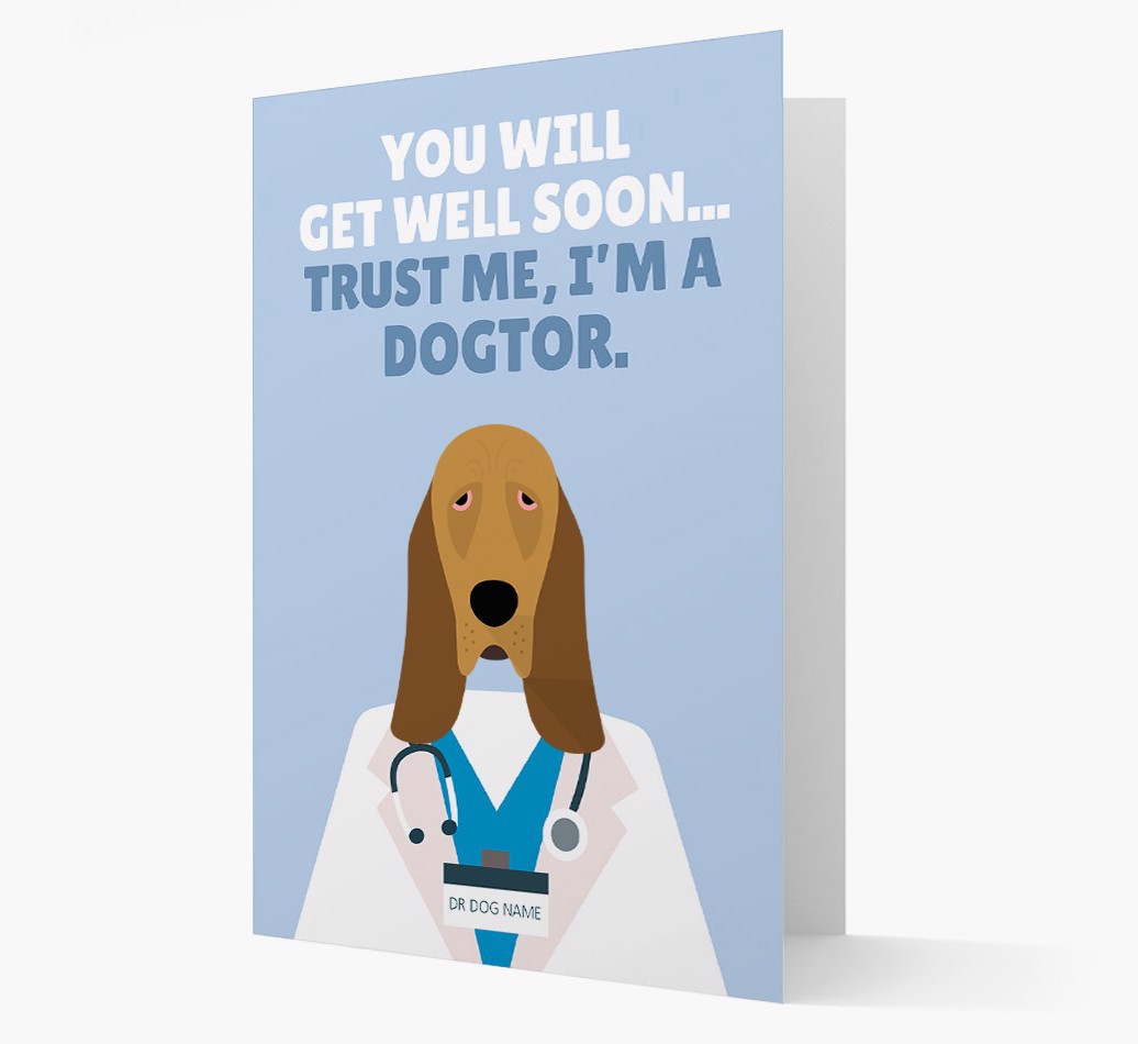 'Trust Me I'm a Dogtor' - Personalized {breedFullName} Card- front