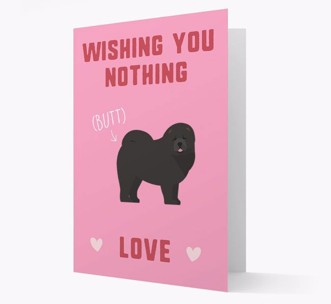 'Wishing You Nothing Butt Love' Card with {breedFullName} Icon