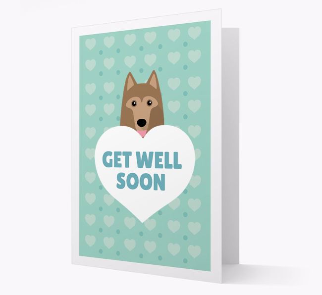 'Get Well Soon' Card with {breedFullName} Icon