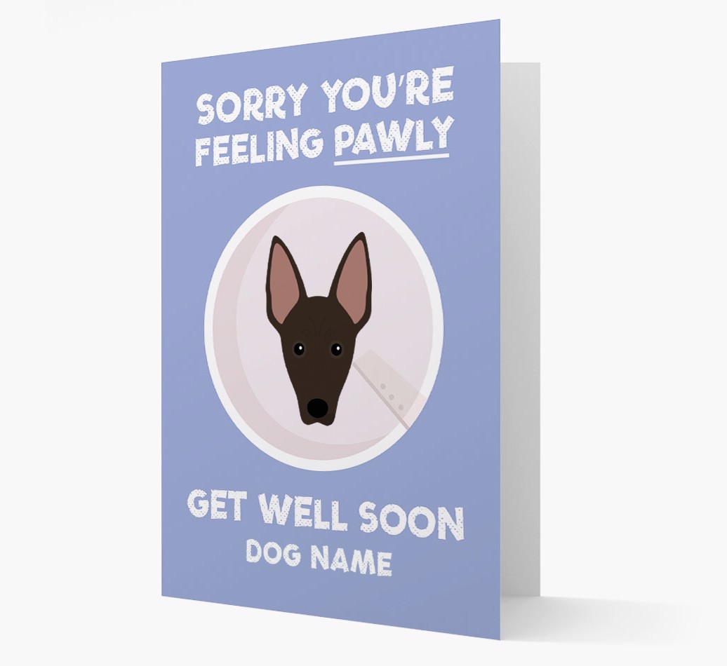 'Feeling Pawly' - Personalized {breedFullName} Card- front