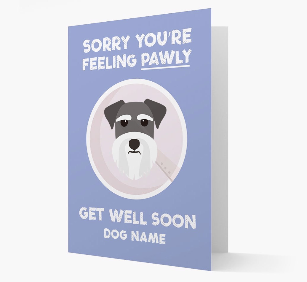 'Feeling Pawly' - Personalised {breedFullName} Card- front