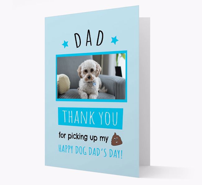 'Dad, Thank You' Card with photo of your {breedFullName}
